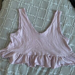 Wild Fable purple/pink cropped tank, large